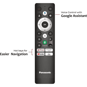 Panasonic Smart LED Google Tv |  108 cm (43 Inch) | 4K Ultra HD | Black | TH 43MX740DX