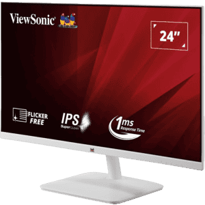 ViewSonic Full HD IPS Panel Monitor | 1 ms  | 24 inch | Slim White | A2432-H-W