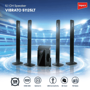 Impex VIBRATO Speaker System | 5.1 | 125W | Black | 51125LT