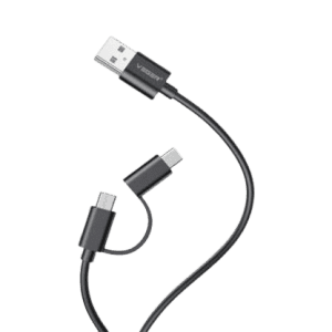 Veger 2 IN 1 USB Type C Cable | Black | VG12X