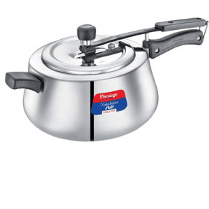 Prestige Nakshatra Inner Lid Induction Bottom Pressure Cooker |  5 L | Stainless Steel | Silver | 20149
