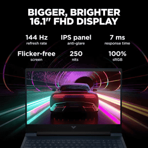 HP Victus Gaming Laptop | Ryzen 7 Octa Core 7840HS | 16 GB | 512 GB | 6 GB Graphics | NVIDIA GeForce RTX 3050 |  Performance Blue | 16-s0095AX