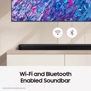 Samsung Q-Symphony with Upfiring Speakers & wireless subwoofer | 320W  | Black | HW-Q700C