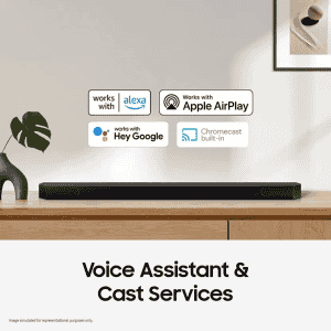 Samsung Q-Symphony with Upfiring Speakers & wireless subwoofer | 320W  | Black | HW-Q700C
