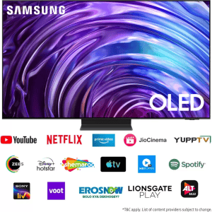 Samsung 4K Ultra HD Smart OLED TV | 195.58 cm (77 inch)  | Black | QA77S95DAULXL