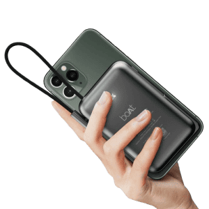 boAt EnergyShroom magnetic wireless power bank | 10000Mah | Black | PB330