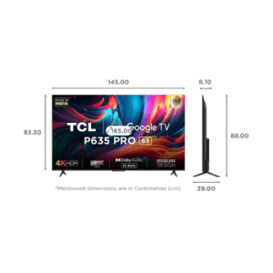 TCL Pro 4K Ultra HD LED Android TV | 164cm (65 Inch) | 65P635