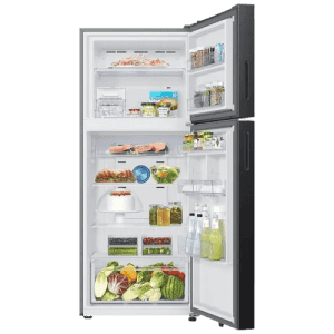 Samsung Frost Free Double Door Refrigerator | 396 L | 2 Star | Black Glass | RT41DB6A4B22HL