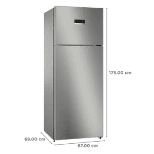 Bosch Frost Free Double Door Convertible Refrigerator | 334 L | 2 Star | Silver Grey | CTC35S02NI