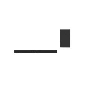 Philips Soundbar with Wireless Subwoofer | 2.1 Channel | 100 W | Black | TAB4329/94