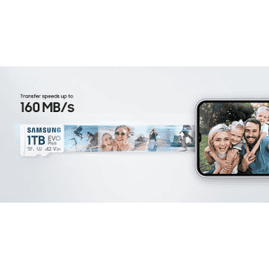 Samsung Evo Plus Memory Card | 160MB/s | Class 10 | White