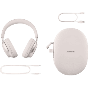 Bose QuietComfort Ultra Wireless Headphones | Noise Cancelling | Spatial Audio | Smoke White
