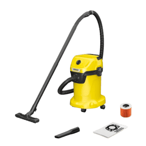 Karcher Wet and Dry Vacuum Cleaner |  1000W |  Yellow  | WD 3 V-19/4/20