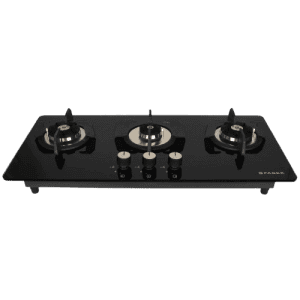 Faber Maxus Glass Automatic Hob | 3 Burners | Black | HT803 CRS BR CI AI