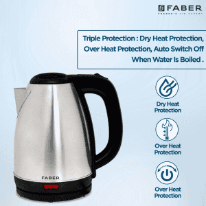 Faber Electric Kettle | Stainless Steel | 1.8 L