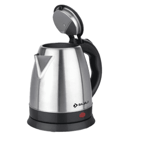 Bajaj KTX  Electric Kettle | 1.5 L | 1350W | Stainless Steel Body |  Black | 670106