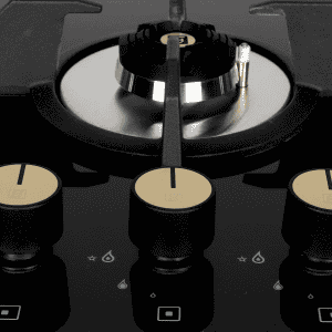 Faber Maxus Glass Automatic Hob | 3 Burners | Black | HT803 CRS BR CI AI