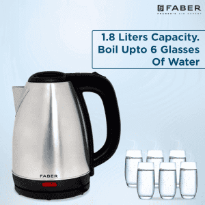 Faber Electric Kettle | Stainless Steel | 1.8 L