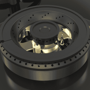 Kaff Built in Glass Automatic Hob |  3 Burners |  Full Brass Burners | Black | ASF 783