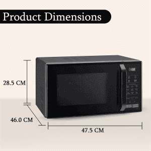 LG Convection Microwave Oven |  21 L | Stainless Steel Cavity | Auto Cook Menu | Black | MC2146BV DBKQILN