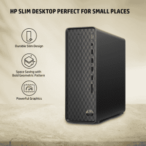 HP Slim Desktop PC | 10th Gen Intel Core i5 10505 | 8 GB | 512 GB SSD | UHD Graphics | Jet Black  | S01 PF2667IN