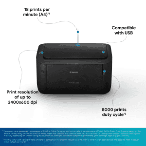 Canon image CLASS LBP6030B Single Function Laser Monochrome Printer | Black | 6030B