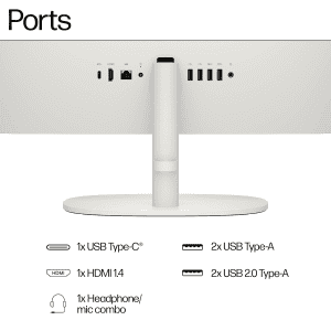 HP All in One Desktop | Intel Core i3 N300 | 21.5 inch | 8 GB | 512GB SSD | FHD Anti Glare  | White | 22-dg0786in