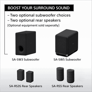 Sony HT-A3000 Soundbar | 3.1Ch | 360 Spatial Sound Mapping | Black