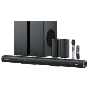 Zebronics Juke bar 9900 | Wireless Subwoofer & Satellite Bluetooth Soundbar | 725 W | 5.2.4 Channel |  Dolby Atmos |  DTS X | Black