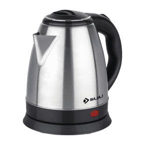 Bajaj KTX  Electric Kettle | 1.5 L | 1350W | Stainless Steel Body |  Black | 670106