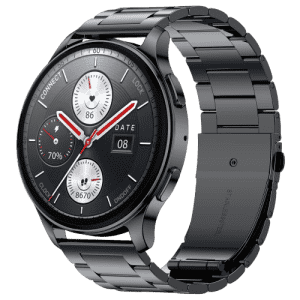 Amazfit Huami Pop 3R Metal Strap Smart Watch | Metallic Black