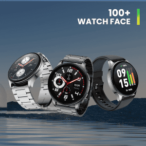 Amazfit Huami Pop 3R Metal Strap Smart Watch | Metallic Black