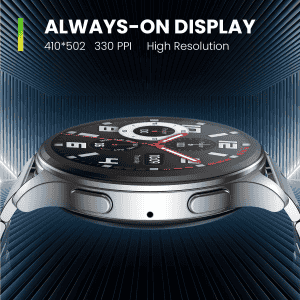 Amazfit Huami Pop 3R Metal Strap Smart Watch | Metallic Black