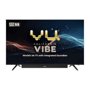 Vu Vibe Series QLED Smart Google TV | 55 inch | 400 Nits Brightness | 55VIBE24