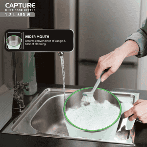 Havells Capture Multi Cook Electric Kettle | 1.2 L | 650 W | Green