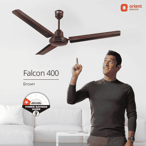 Orient Electric Falcon High speed Ceiling Fan  |  400  | 1200MM  | 3 Blade | Brown
