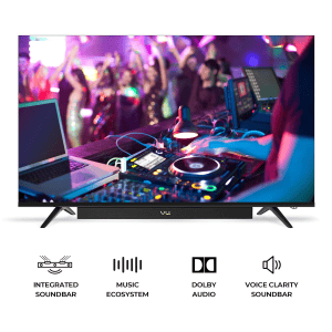 Vu Vibe Series QLED Smart Google TV | 55 inch | 400 Nits Brightness | 55VIBE24