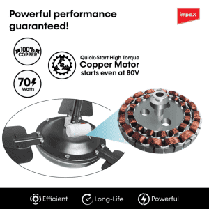 IMPEX AERO HAVANA High Speed Ceiling Fan | 1200mm | Smoke Brown