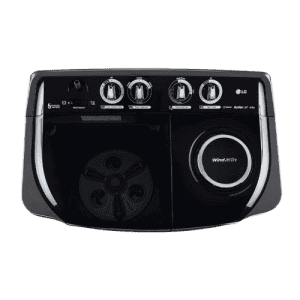 LG Semi Automatic Top Load Washing Machine | 8Kg | Roller Jet Pulsator | Soak | Middle Black | P8015SKAZ ABMQEIL