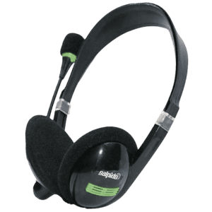 Salpido Stereo wired headset with Microphone | Black | Ep-03