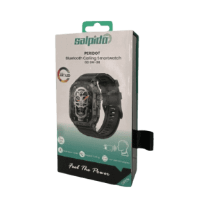 Salpido Peridot Smart Watch | Amoled | Bluetooth Calling | Black | GD-SW-08
