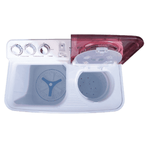 Haier Semi Automatic Top Load Washing Machine | 8.5 kg | Maroon & White | HTW85 186