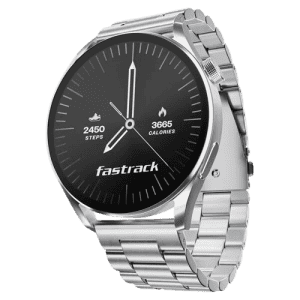 Fastrack Dezire FX1 Luxury Metal Smartwatch | UltraVU HD Display | 1.38 Inch | Silver