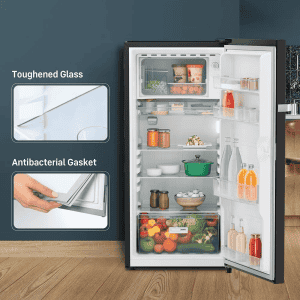 Liebherr Direct Cool Single Door Refrigerator | 191 L | 3 Star | Vegetable FreshBox | Black Gloss | DNBBGC1901