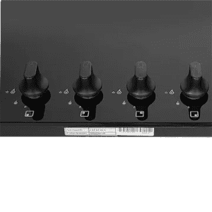 Faber Ultima Plus AI Toughened Glass Automatic Electric Hob | 4 Burner | Premium Quality Knob | Black | HT904 CRS BR CI