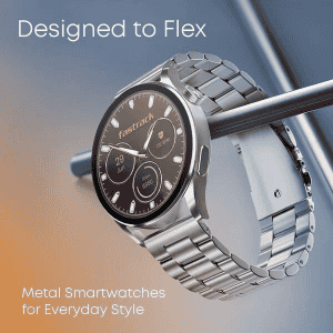 Fastrack Dezire FX1 Luxury Metal Smartwatch | UltraVU HD Display | 1.38 Inch | Black