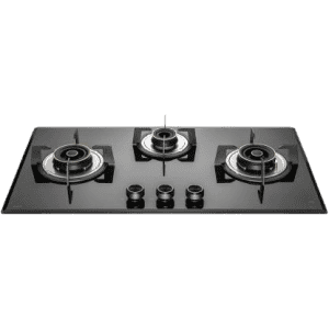 Kaff ALN 783 Glass Automatic Hob | 3 Burner | Black