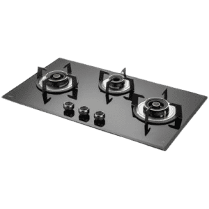 Kaff ALN 783 Glass Automatic Hob | 3 Burner | Black