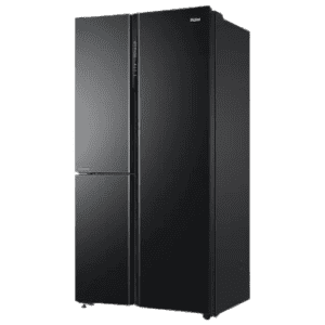 Haier Frost Free Side by Side Refrigerator | 598 L | 3 Star | Black Glass | HRT-683KGU1