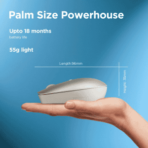 Lenovo 540 USB C Wireless Compact Mouse | Storm Grey